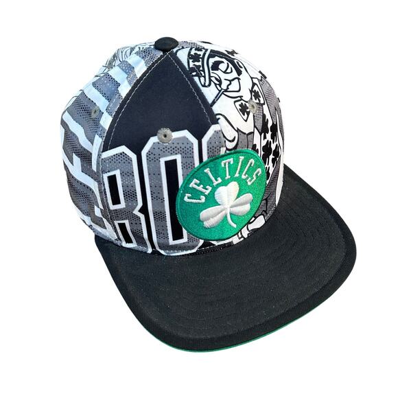Boston Celtics baseball hat Adidas Lucky Clover patch graphics adjustable - Picture 1 of 11